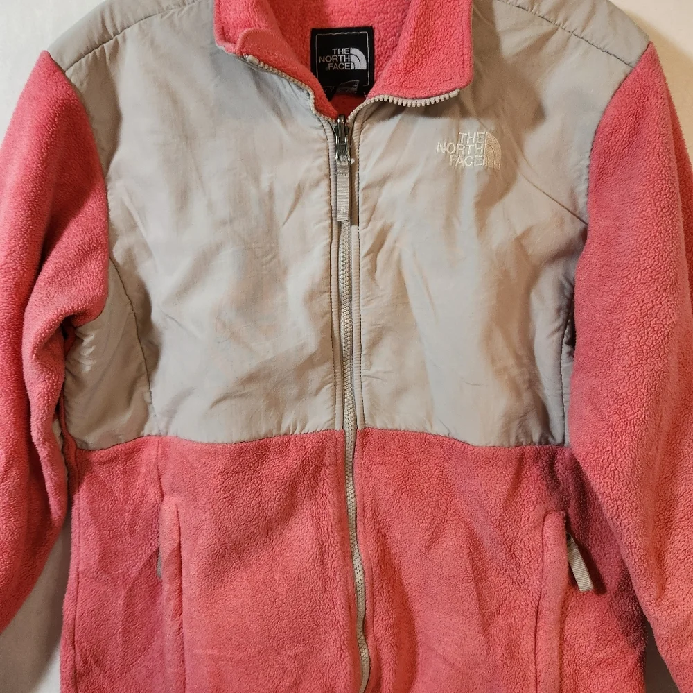 The North Face Jacket Girls XL Pink Denali Full Zip‎ Fleece Polartec *READ